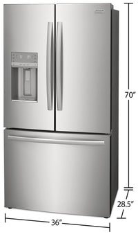 Frigidaire Gallery 22.6 Cu. Ft. Counter-Depth French-Door Refrigerator - GRFC2353AF