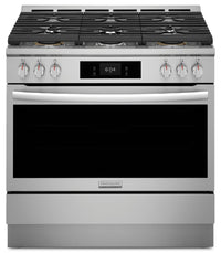 Frigidaire Gallery 36" 4.6 Cu. Ft. Six-Burner Gas Range with Air Fry - Stainless Steel - GCFG3661AF | Cuisinière à gaz Frigidaire Gallery de 36 po et de 4,6 pi3 à six brûleurs avec friture à air - acier inoxydable - GCFG3661AF | GCFG3661