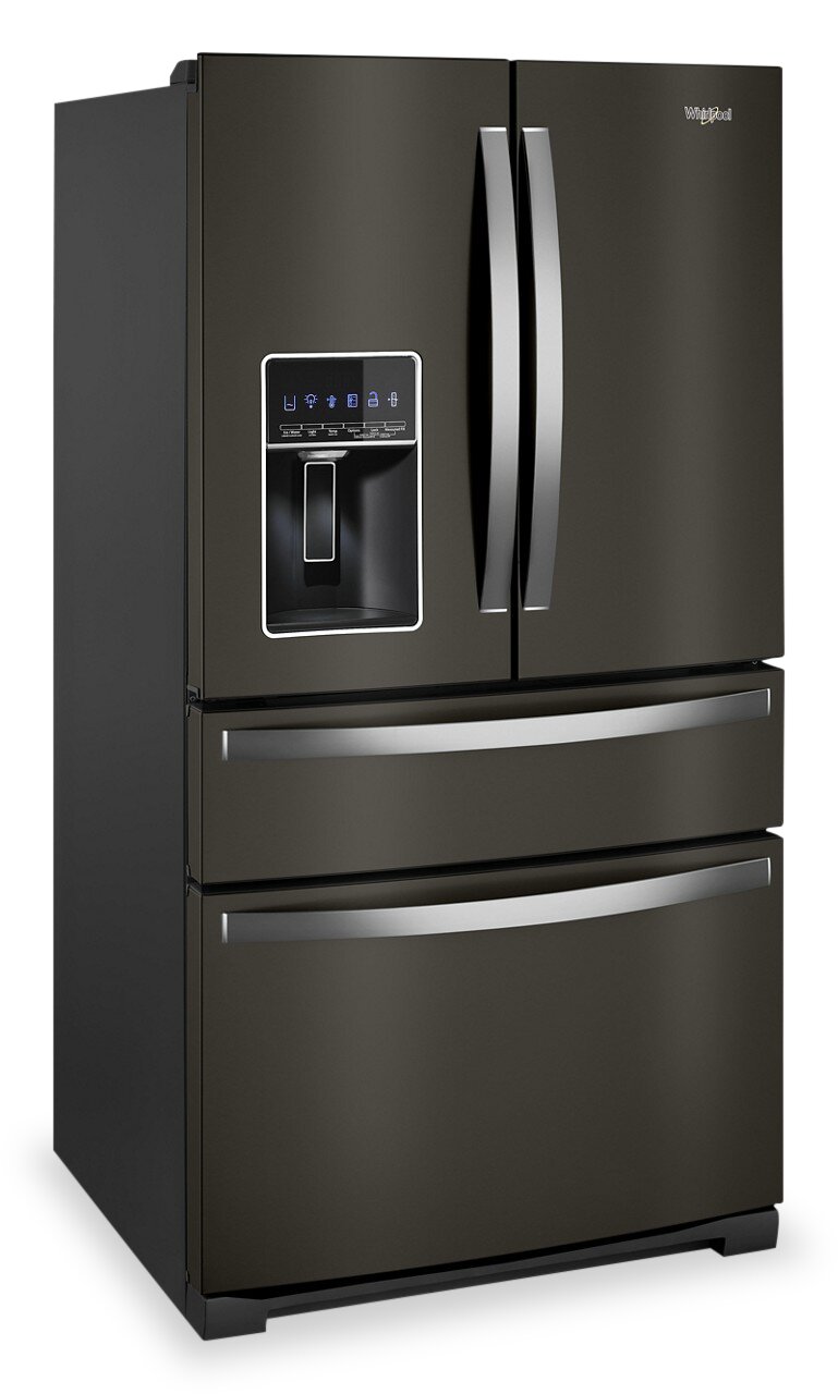 Whirlpool French Door Fridge (WRMF7736PV) - Black Stainless Finish Whirlpool French Door Fridge (WRMF7736PV) - Black Stainless Finish