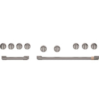 Café 48" Brushed Black Handle and Knob Kit for Pro Range and Rangetop - CXPR8HKPTBT|Trousse de poignées et de boutons Café noir brossé de 48 po pour cuisinière et surface de cuisson professionnelles - CXPR8HKPTBT