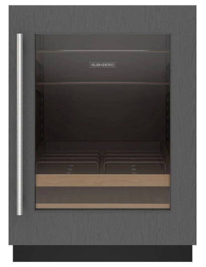24" SubZero Designer Left Hinge Undercounter Beverage Center
