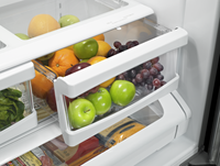 Maytag 30" 19.6 Cu. Ft. French-Door Refrigerator - Fingerprint Resistant Stainless Steel - MFB2055FR… | Réfrigérateur Maytag de 19,6 pi³ et de 30 po à portes françaises - acier inoxydable résistant aux tr…