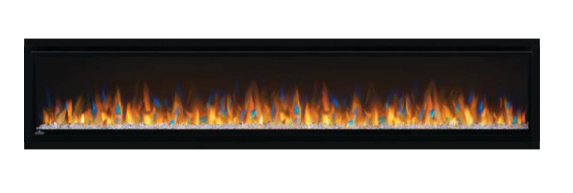 Alluravision 74" Slimline Wall Mount Electric Fireplace