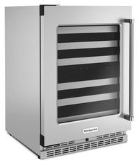KitchenAid 5 Cu. Ft. 46-Bottle Wine Cellar with Left-Swing Door - KUWL314KSS 