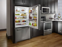 KitchenAid 19 Cu. Ft. Bottom-Mount Refrigerator – KRBR109ESS - Refrigerator in Stainless Steel