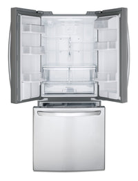 LG 21.8 Cu. Ft. French-Door Refrigerator with Exterior Water Dispenser- LRFWS2200S - Refrigerator in Smudge-Resistant Stainless Steel