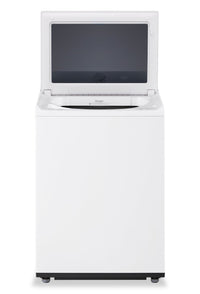 LG 5.6 Cu. Ft. Smart Top-Load Washer with EasyUnload™ - Essence White - WT8205CW | Laveuse intelligente LG à chargement par le haut de 5,6 pi3 avec EasyUnload - essence blanche - WT8205CW | WT8205CW
