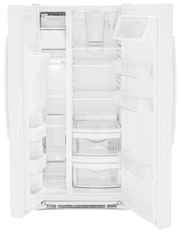 GE 23 Cu. Ft. Side-by-Side Refrigerator - GSS23GGPWW 
