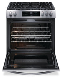 Frigidaire 5.1 Cu. Ft. Front-Control Gas Range with Quick Boil - FCFG3062AS 