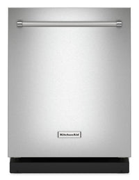 KitchenAid 24" 39 dBA Built-In Top-Control Dishwasher - Stainless Steel with PrintShield™ Finish - K… | Lave-vaisselle encastré KitchenAid de 24 po et de 39 dBA avec commandes sur le dessus - acier inoxyd…