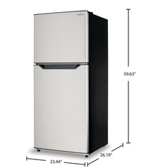 Danby 23.4" 10 Cu. Ft. Apartment-Size Top-Mount Refrigerator - Stainless Steel - DFF101B1BSSDB | Réfrigérateur Danby de format appartement de 10 pi3 et de 23,4 po à congélateur supérieur - acier inoxydable - DFF101B1BSSDB | DFF10SDB
