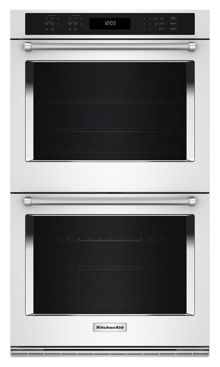 KitchenAid 30" 10 Cu. Ft. Electric Double Wall Oven with True Convection - White - KOED530PWH | Four mural double électrique KitchenAid de 10 pi³ et de 30 po avec convection véritable - blanc - KO…
