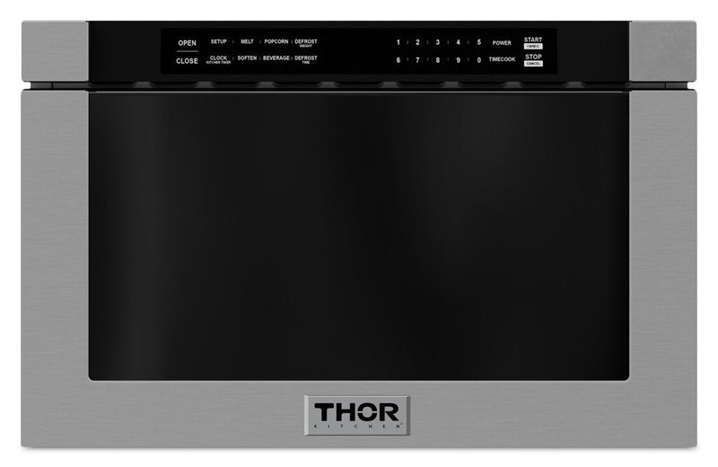 Thor Kitchen 24" 1.2 Cu. Ft. Built-In Microwave Drawer - TMD2402 | Tiroir four à micro-ondes encastré Thor Kitchen de 24 po et de 1,2 pi3 - TMD2402 | TMD2402S