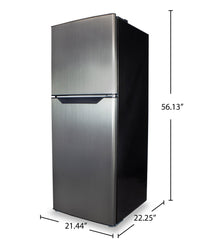 Danby 21.4" 7 Cu. Ft. Top-Mount Refrigerator - Stainless Look - DFF070B2BSLDB-6 | Réfrigérateur Danby de 7 pi3 et de 21,4 po à congélateur supérieur - apparence acier inoxydable - DFF070B2BSLDB-6 | DFF070SS