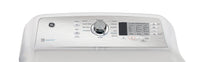 GE 5.2 Cu. Ft. Top-Load Washer and 7.4 Cu. Ft. Gas Dryer with SaniFresh - White 