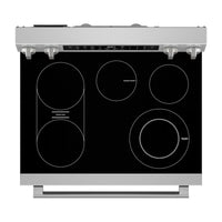 Maytag 5.3 Cu. Ft. Smart Electric Range with Air Fry and Indoor Grill - Stainless Steel - YMFES8030RZ | Cuisinière intelligente électrique Maytag de 5,3 pi³ avec friture à air et gril pour l’intérieur - acier inoxydable - YMFES8030RZ | YMFES8RZ