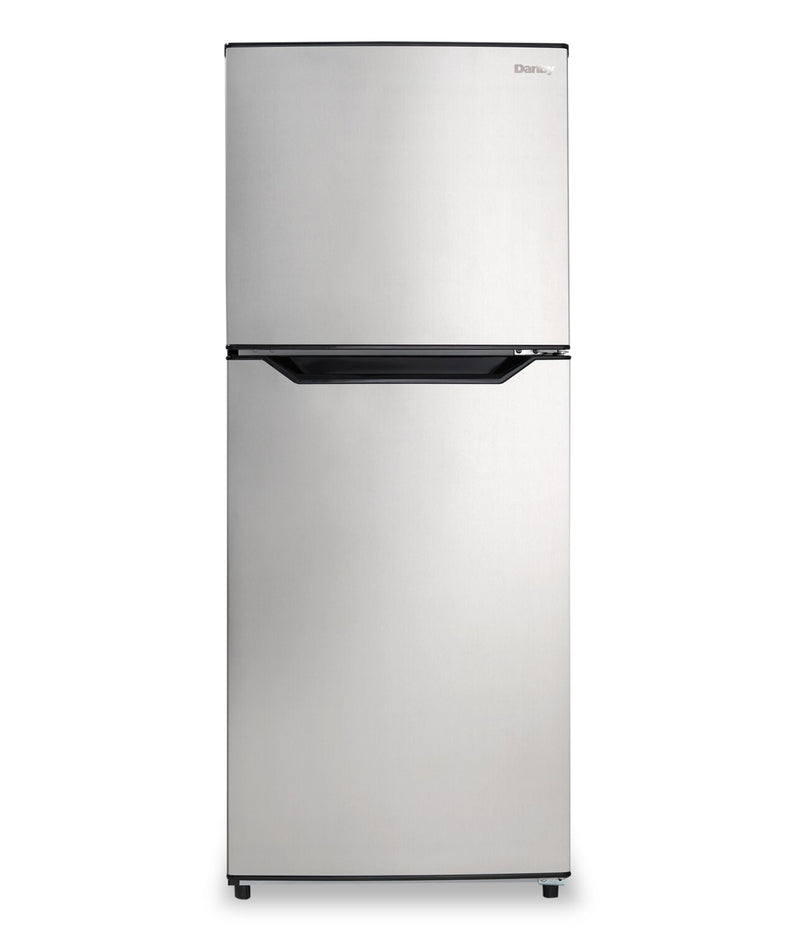 Danby 23.4" 10 Cu. Ft. Apartment-Size Top-Mount Refrigerator - Stainless Steel - DFF101B1BSSDB | Réfrigérateur Danby de format appartement de 10 pi3 et de 23,4 po à congélateur supérieur - acier inoxydable - DFF101B1BSSDB | DFF10SDB