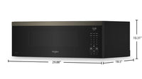 Whirlpool 1.1 Cu. Ft. Smart Low-Profile Over-the-Range Microwave - Black Stainless Steel - YWMML5530RV | Four à micro-ondes à hotte intégrée intelligent à profil bas Whirlpool de 1,1 pi3 - acier inoxydable noir - YWMML5530RV | YWMML5RV