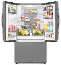 Samsung 36" 31 Cu. Ft. Full Depth French-Door Refrigerator - Stainless Steel - RF32CG5400SRAA | Réfrigérateur Samsung de 31 pi³ et de 36 po pleine profondeur à portes françaises - acier inoxydable…