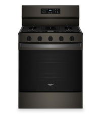 Whirlpool 5 Cu. Ft. Gas Range with Air Fry and Self-Clean - Black Stainless Steel - WFGS5030RV | Cuisinière à gaz Whirlpool de 5 pi³ avec friture à air et autonettoyage - acier inoxydable noir - WFGS5030RV | WFGS50RV