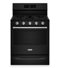 Maytag 5 Cu. Ft. Convection Gas Range with No Preheat Air Fry - Black - MFGS6030RB | Cuisinière à gaz Maytag de 5 pi3 à convection avec friture à air sans préchauffage - noire - MFGS6030RB | MFGS60RB