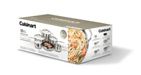 Cuisinart 10-Piece Classic Collection® Stainless Steel Cookware Set - CSS-10BC | Batterie de cuisine 10 pièces Cuisinart de la série Classic CollectionMD en acier inoxydable - CSS-10BC | CSS10BCW