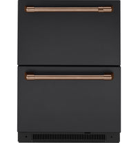 Café Dual-Drawer Refrigerator Brushed Copper Handle Set - CXMA3H3PNCU | Ensemble de poignées cuivre brossé pour réfrigérateur Café à deux tiroirs - CXMA3H3PNCU | CXQD2H2U
