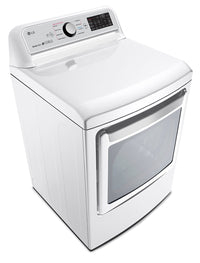 LG 7.3 Cu. Ft. Electric Dryer with TurboSteam - DLEX7250W|Sécheuse électrique intelligente 7,3 pi³ LG avec TurboSteam - DLEX7250W|DLEX7250