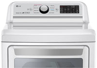 LG 7.3 Cu. Ft. Electric Dryer with TurboSteam - DLEX7250W|Sécheuse électrique intelligente 7,3 pi³ LG avec TurboSteam - DLEX7250W|DLEX7250
