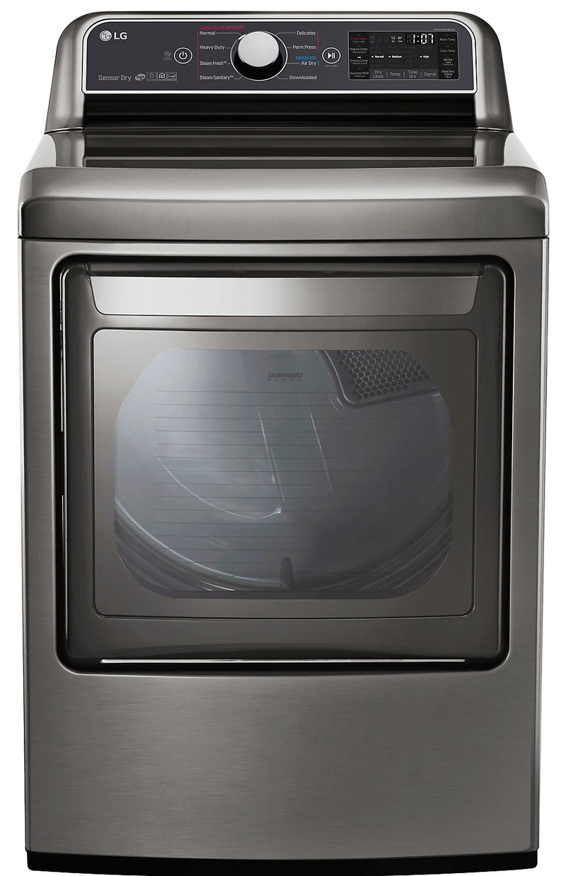 LG 7.3 Cu. Ft. Super Capacity Electric Dryer with EasyLoad™ - DLEX7300VE|Sécheuse électrique LG à super grande capacité de 7,3 pi3 avec porte EasyLoadMC - DLEX7300VE|DLEX7300