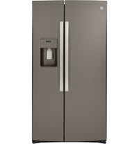 GE 21.8 Cu. Ft. Counter-Depth Side-by-Side Refrigerator - GZS22IMNES | Réfrigérateur GE de 21,8 pi³ de profondeur comptoir à compartiments juxtaposés – GZS22IYNFS | GZS22NES