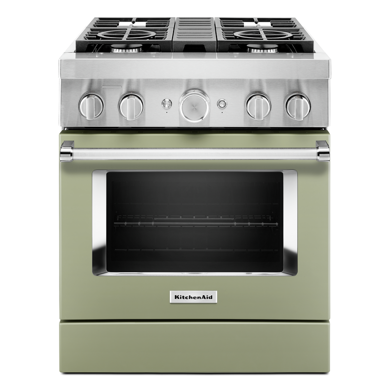 KitchenAid 30" Smart Commercial-Style Dual Fuel Range - KFDC500JAV|Cuisinière hybride intelligente KitchenAid de 30 po de style commercial - KFDC500JAV|KFDC500V