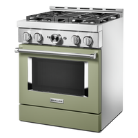 KitchenAid 30" Smart Commercial-Style Dual Fuel Range - KFDC500JAV|Cuisinière hybride intelligente KitchenAid de 30 po de style commercial - KFDC500JAV|KFDC500V