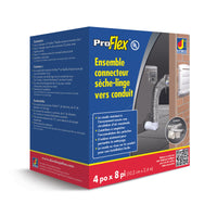 Dundas Jafine ProFlex™ Dryer-to-Duct Connector Kit and 4" Metal Worm Gear Clamps Package|Trousse de connexion Dundas Jafine de la sécheuse au conduit et colliers de serrage|DRYVENT2