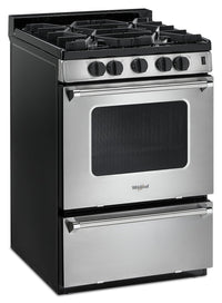 Whirlpool 24-Inch 3.0 Cu. Ft. Freestanding Gas Range - WFG500M4HS|Cuisinière amovible à gaz Whirlpool de 24 po et d'une capacité de 3,0 pi³ - WFG500M4HS|WFG500M4