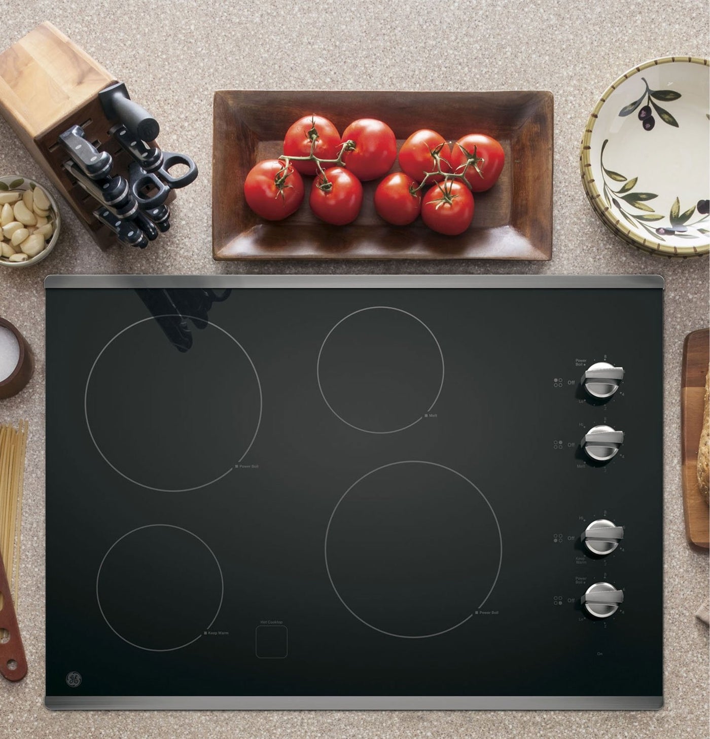 GE® 30 Black Electric Cooktop