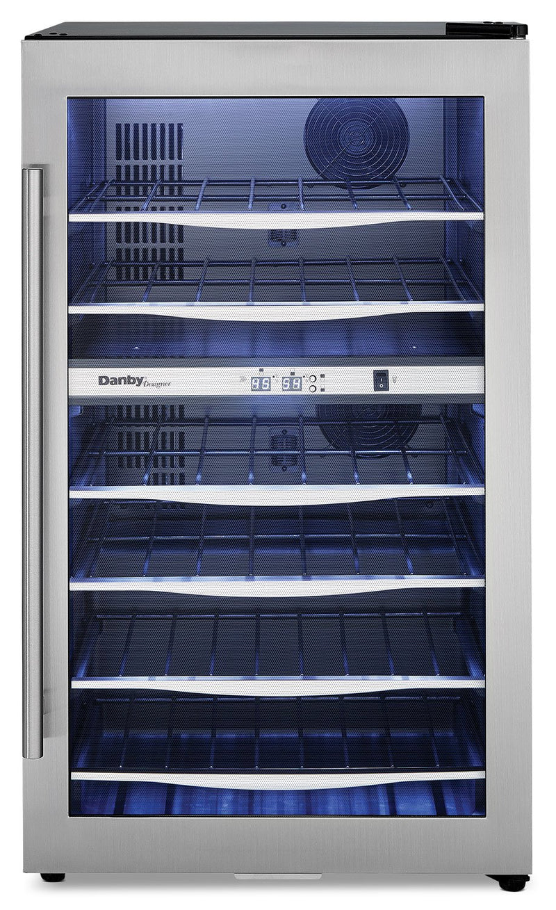 Danby Designer 4.0 Cu. Ft. 38-Bottle Wine Cooler – DWC040A3BSSDD|Refroidisseur à vin Designer Danby de 4,0 pi3 à 38 bouteilles – DWC040A3BSSDD|DWC040A3