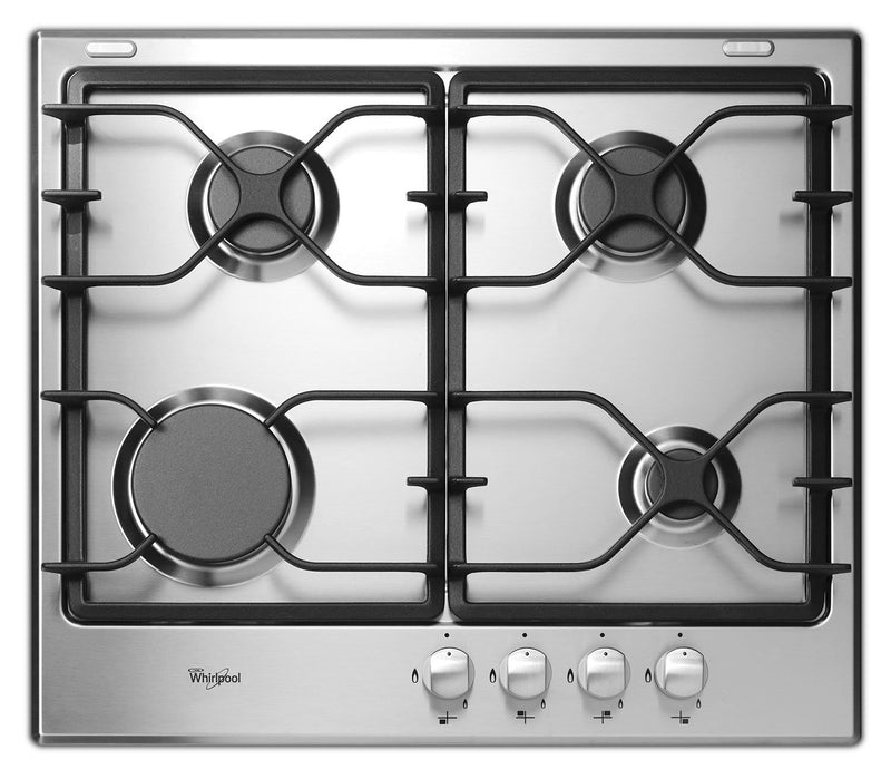 Whirlpool 24" Gas Cooktop - WCG5424AS|Table de cuisson au gaz 24 pouces Whirlpool - WCG52424AS|WCG5424AS