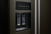 KitchenAid 22.6 Cu. Ft. Counter-Depth Side-by-Side Refrigerator - KRSC703HBS|Réfrigérateur KitchenAid de 22,6 pi³ de profondeur comptoir à compartiments juxtaposés - KRSC703HBS