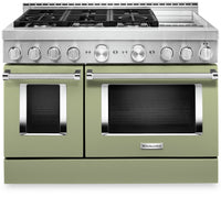 KitchenAid 48" Smart Commercial-Style Gas Range with Griddle - KFGC558JAV|Cuisinière à gaz intelligente KitchenAid 48 po de style commercial, plaque chauffante - KFGC558JAV|KFGC558V