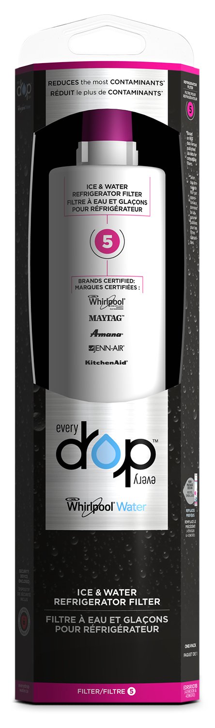 Whirlpool Everydrop™ Ice & Water Refrigerator Filter 5|Filtre à eau et à glaçons Whirlpool EveryDropMC no 5 pour réfrigérateur|EDR5RXD1