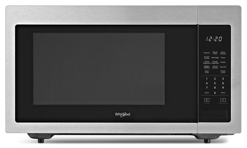 Whirlpool 1.6 cu ft, 21.75 in. Countertop Microwave, 1100 Watts - YWMC30516HZ|Four micro-ondes de comptoir Whirlpool, 1100 watts, 1,6 pi3,  21,75 po - YWMC30516HZ|YWMC306Z