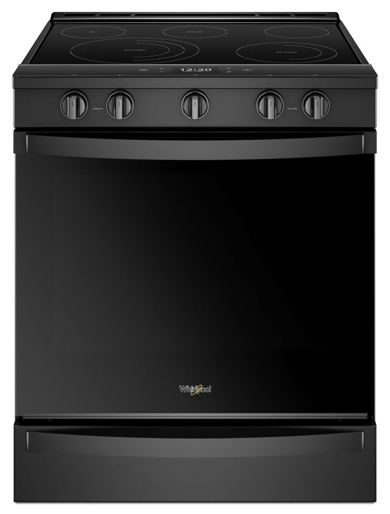 Whirlpool 6.4 Cu. Ft. Smart Slide-in Electric Range with Frozen Bake™ Technology - YWEE750H0HB|Cuisinière électrique coulissante intelligente Whirlpool, technologie Frozen Bake™, 6,4 pi3 - YWEE750H0HB|YWEE750B