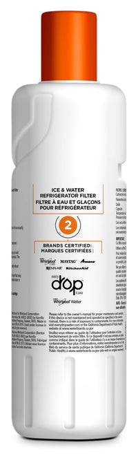 Whirlpool Everydrop™ Ice & Water Refrigerator Filter 2|Filtre à eau et à glaçons Whirlpool EveryDropMC no 2 pour réfrigérateur|EDR2RXD1
