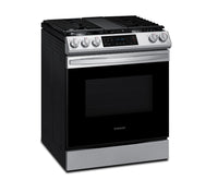 Samsung 6.0 Cu. Ft. Slide-In Gas Range with Fan Convection - NX60T8311SS/AA | Cuisinière à gaz encastrée Samsung de 6,0 pi3 à convection par ventilateur - NX60T8311SS/AA | NX60T83S