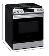 Samsung 6.0 Cu. Ft. Slide-In Gas Range with Fan Convection - NX60T8311SS/AA | Cuisinière à gaz encastrée Samsung de 6,0 pi3 à convection par ventilateur - NX60T8311SS/AA | NX60T83S