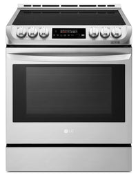 LG 6.3 Cu. Ft. Induction Front-Control Freestanding Range with ProBake Convection and EasyClean – LSE4616ST|Cuisinière à induction encastrée LG de 6,3 pi3 avec avec système ProBake ConvectionMC – LSE4616ST|LSE4616S