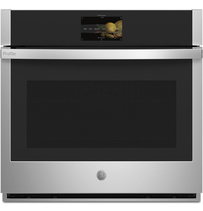 GE Profile 30" 5.0 Cu. Ft. Smart Single Wall Oven with In-Oven Camera - PTS9000SNSS | Four mural simple intelligent 30 po GE Profile de 5,0 pi3 avec caméra dans le four - PTS9000SNSS | PTS9000S