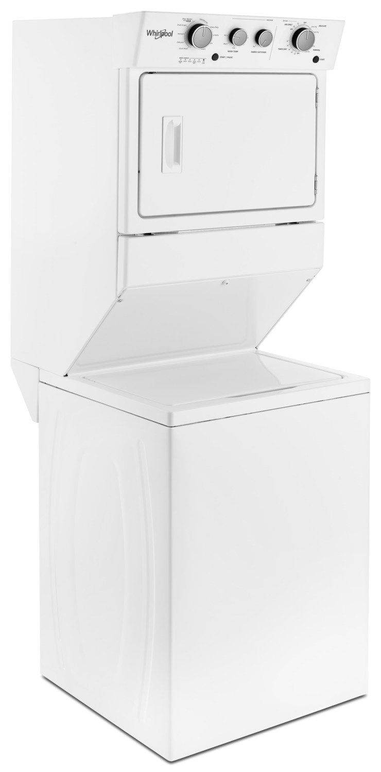 Whirlpool® 4.0 cu.ft Electric Stacked Laundry Center 9 Wash cycles and