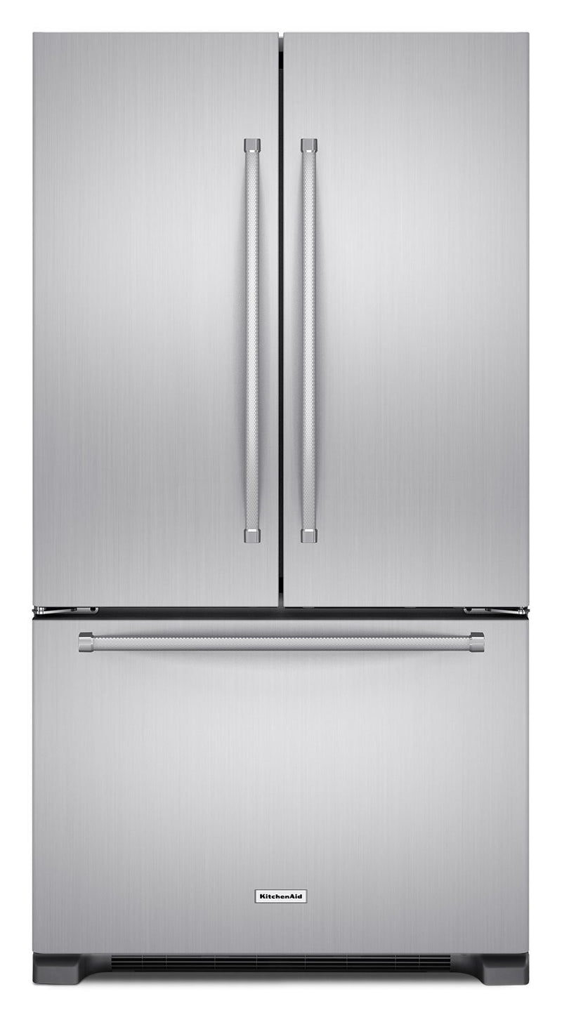 KitchenAid 22 Cu. Ft. French-Door Refrigerator with Interior Dispenser - KRFC302ESS|Réfrigérateur KitchenAid de 22 pi3 à portes françaises avec distributeur interne - KRFC302ESS|KRFC302S
